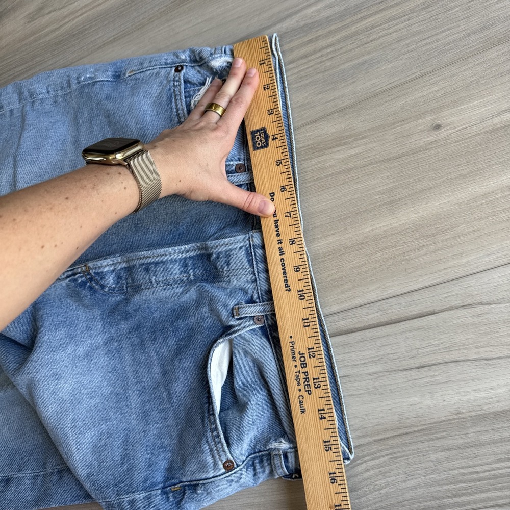 Agolde Women's High Rise Straight Blue Jeans 90s Denim Jeans Size 28 - Picture 9 of 13